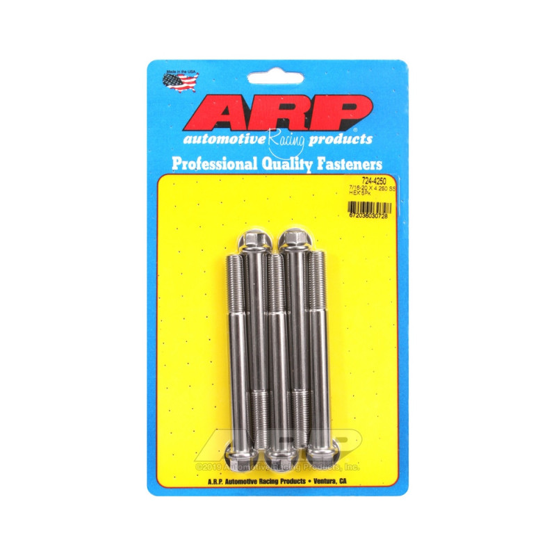 Șuruburi și piulițe universale ARP 7/16-20 – Șuruburi hexagonale din oțel inoxidabil x5 - ARP-724-4250 - 724-4250 - 3666618198958